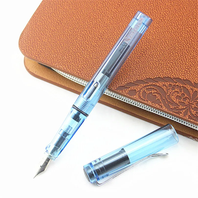 Jinhao 599 Transparent Plastic Fountain Pen 6 Colors 0.5mm Calligraphy Ink Pens for Writing School Office Stationery Supplies
Jinhao 599 Transparent Plastic Fountain Pen 6 Colors 0.5mm Calligraphy Ink Pens for Writing School Office Stationery Supplies