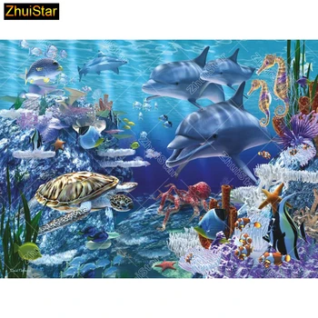 Full Square Diamond Painting rhinestone Cross Stitch "Seabed Dolphin Turtle" 5D Diy Diamond Embroidery Diamond Mosaic Wall Decor
Full Square Diamond Painting rhinestone Cross Stitch "Seabed Dolphin Turtle" 5D Diy Diamond Embroidery Diamond Mosaic Wall Decor