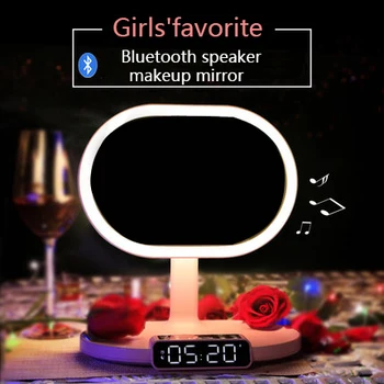 Smart Bluetooth speaker makeup mirror light compensation lamp induction turn on FM radio support TF card portable
Smart Bluetooth speaker makeup mirror light compensation lamp induction turn on FM radio support TF card portable