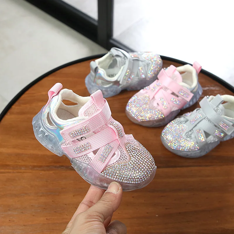 Summer 2019 New Girl Sandals rhinestone Net cloth Sports school boys Soft-soled Children's Mesh Beach Shoes 1-3 years old
Summer 2019 New Girl Sandals rhinestone Net cloth Sports school boys Soft-soled Children's Mesh Beach Shoes 1-3 years old