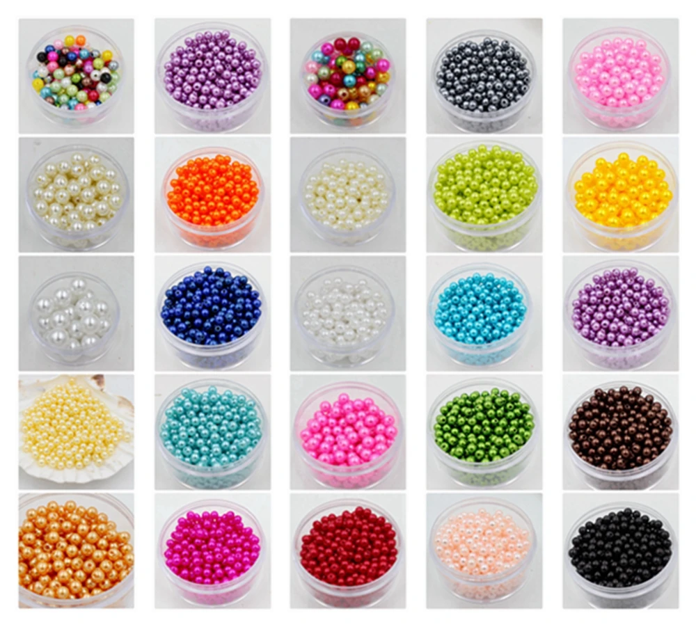 Round 19 Colors Imitation Pearls Beads Crafts Decoration For DIY Bracelets Necklaces Jewelry Making 3/4/5/6/8/10mm 80-1000pcs
Round 19 Colors Imitation Pearls Beads Crafts Decoration For DIY Bracelets Necklaces Jewelry Making 3/4/5/6/8/10mm 80-1000pcs