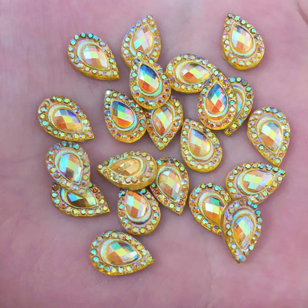 New 100PCS 8*12mm AB Resin Drop Flatback Rhinestone Scrapbook DIY Craft Appliques K214*2
New 100PCS 8*12mm AB Resin Drop Flatback Rhinestone Scrapbook DIY Craft Appliques K214*2