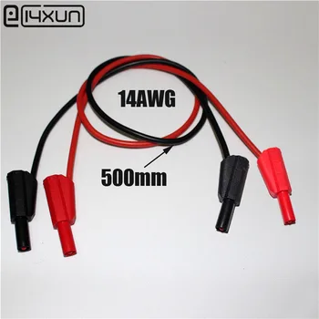 500mm 13AWG 2.5qmm Ultra-soft Silicone Test Lead with Stackable 4mm Nickel-plated Banana Plug for Instrument Test 1KV/32A
500mm 13AWG 2.5qmm Ultra-soft Silicone Test Lead with Stackable 4mm Nickel-plated Banana Plug for Instrument Test 1KV/32A