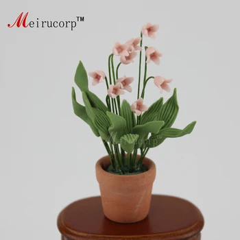 

Details about Dollhouse 1:12 Scale Mini decoration Pink flower Flowerpot 09937