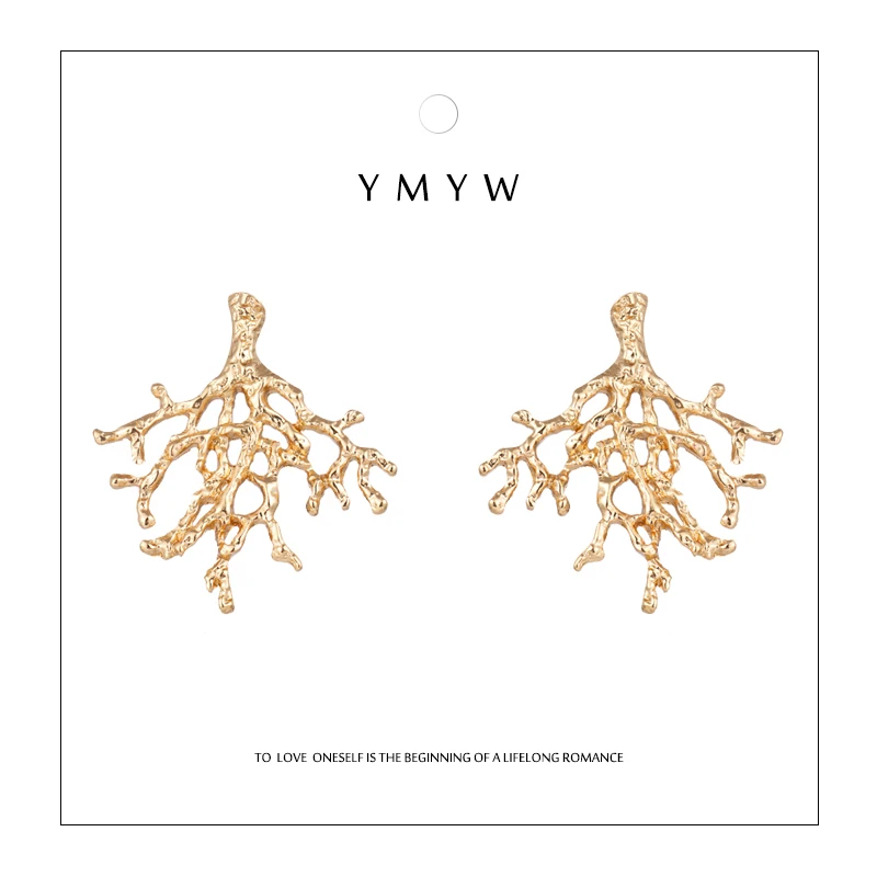 YMYW Zinc Alloy Cute Golden Tree Leaves Stud Earrings Plant Temperament Women Party Brincos Bijoux Jewelry Christmas Gift 2018
YMYW Zinc Alloy Cute Golden Tree Leaves Stud Earrings Plant Temperament Women Party Brincos Bijoux Jewelry Christmas Gift 2018