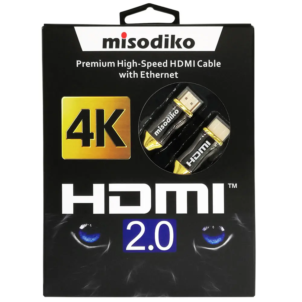Высокоскоростной HDMI 2 0 кабель misodiko Премиум для новых 4k Ultra HD телевизоров
