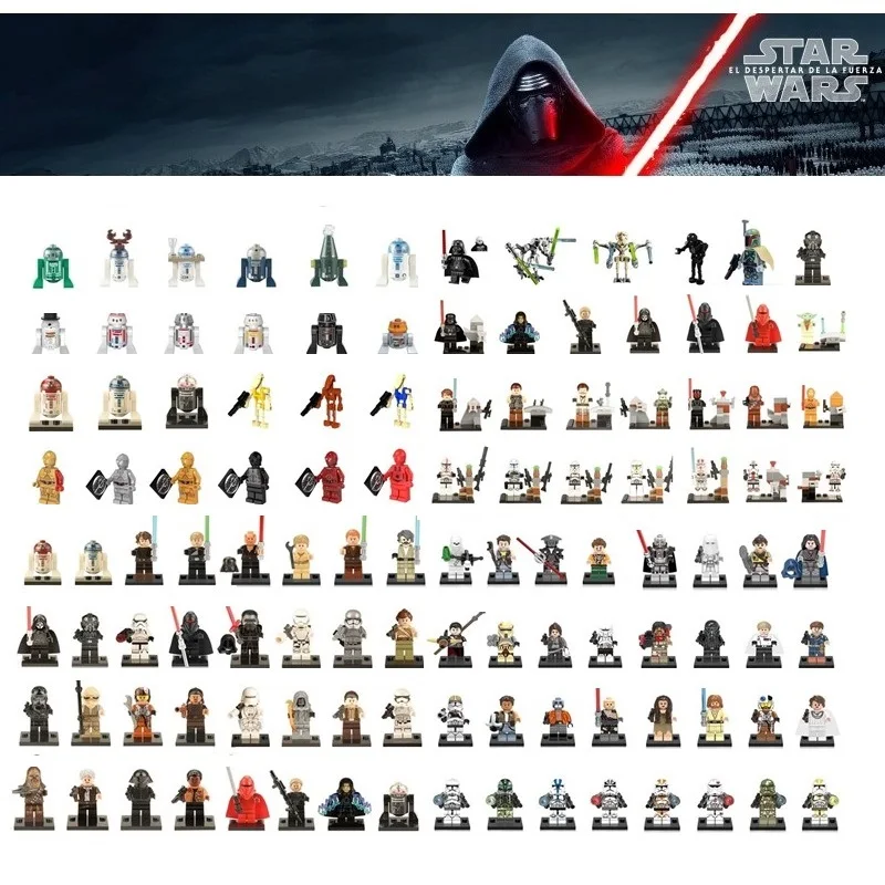 Single Sale Star Wars Building Block Han Solo Anakin Darth Vader Yoda Jar Jar Toys Compatible starwars figures
Single Sale Star Wars Building Block Han Solo Anakin Darth Vader Yoda Jar Jar Toys Compatible starwars figures