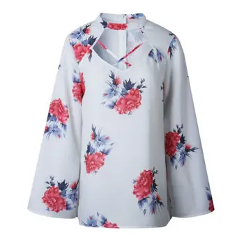 Fashion Women's Floral Print Long Sleeve Chiffon Blouse Shirts Clothing Choker V-Neck Ladies Casual Loose Tops Outfits Clothes
Fashion Women's Floral Print Long Sleeve Chiffon Blouse Shirts Clothing Choker V-Neck Ladies Casual Loose Tops Outfits Clothes