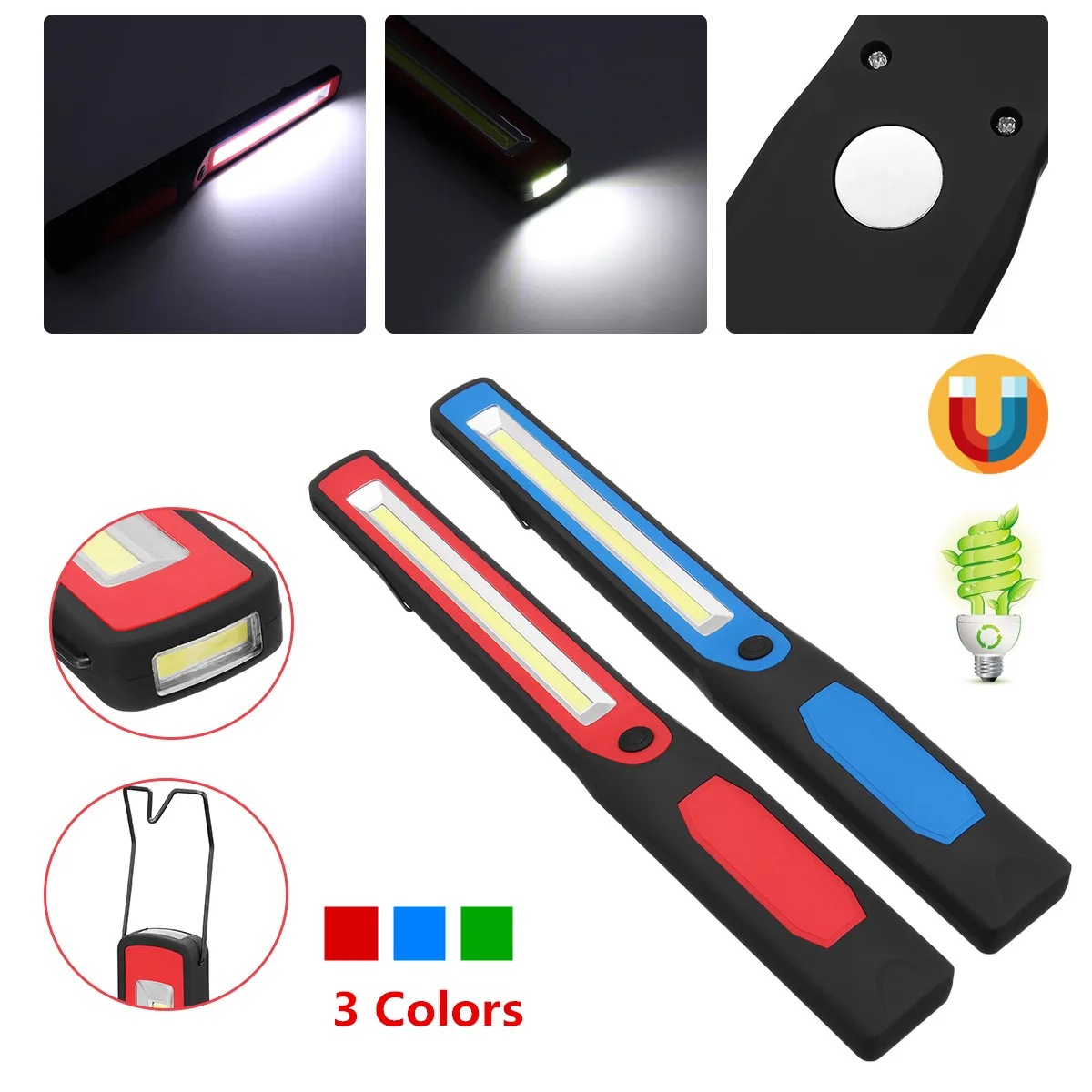 COB Flashlight Torch Magnetic LED Work Light USB Rechargeable COB Working Lamp 18650 Or AA Battery For Camping Car Repairing
COB Flashlight Torch Magnetic LED Work Light USB Rechargeable COB Working Lamp 18650 Or AA Battery For Camping Car Repairing