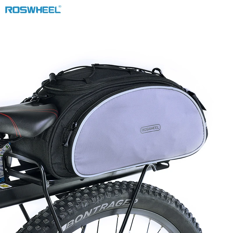ROSWHEEL Bicycle Bag Bike Trunk Bag Rear Seat Bag Pannier 13L Multifunctional Quick Release cargo bag
ROSWHEEL Bicycle Bag Bike Trunk Bag Rear Seat Bag Pannier 13L Multifunctional Quick Release cargo bag