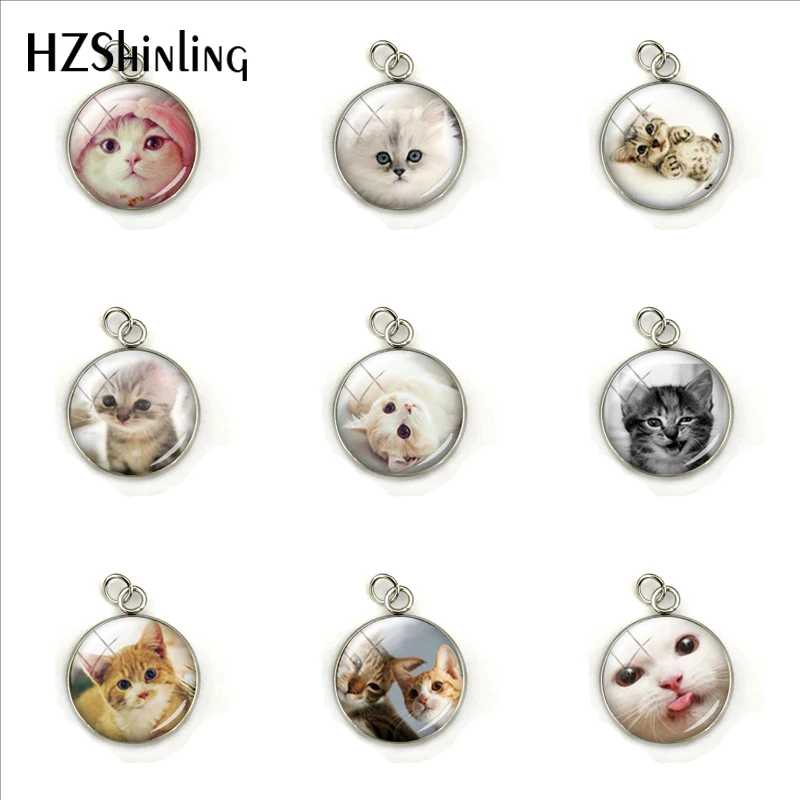 Lovely Cats Cute Animal Cats Glass Cabochon Dome Stainless Steel Plated Charm Pendant Hand Craft Jewelry Accessories
Lovely Cats Cute Animal Cats Glass Cabochon Dome Stainless Steel Plated Charm Pendant Hand Craft Jewelry Accessories