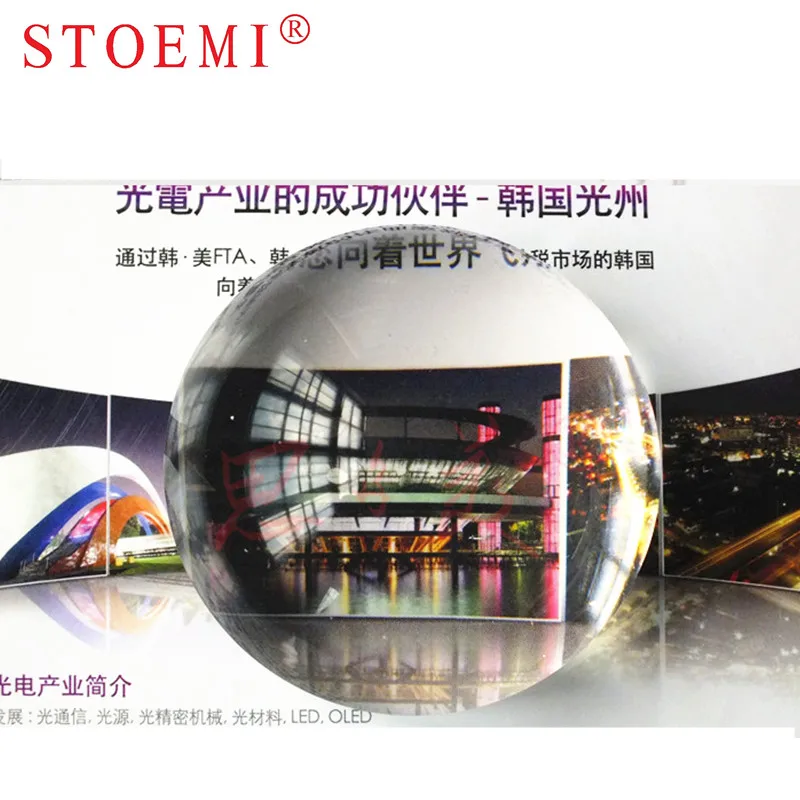 

STOEMI 6910R 3.7" Diameter 95mm 3.5X Magnification Transparent Domed Magnifying Paperweights Dome Magnifier