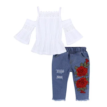 Kids Baby Girls Clothes Sets Tops T-shirt Denim Pants Jeans Flower Outfits Clothing Girl
Kids Baby Girls Clothes Sets Tops T-shirt Denim Pants Jeans Flower Outfits Clothing Girl
