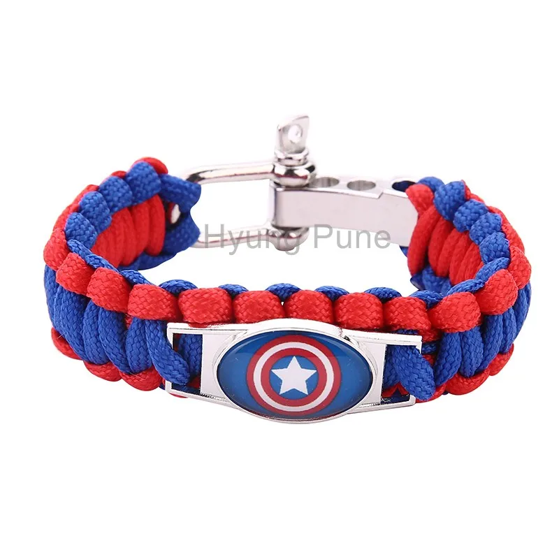 Super Hero Batman Captain America Superman Paracord Survival Bracelet For Men Women ,Drop Shipping! 1pcs!
Super Hero Batman Captain America Superman Paracord Survival Bracelet For Men Women ,Drop Shipping! 1pcs!