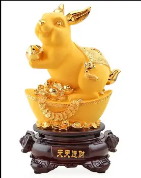Zodiac rabbit resin crafts rabbit Home Furnishing cashier opened decoration
Zodiac rabbit resin crafts rabbit Home Furnishing cashier opened decoration
