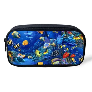 THIKIN 3D Underwater World Fish Print Pencil Bag Students Polyester Pencil Cases Stationery Women Make up Case Cosmetic Bag
THIKIN 3D Underwater World Fish Print Pencil Bag Students Polyester Pencil Cases Stationery Women Make up Case Cosmetic Bag