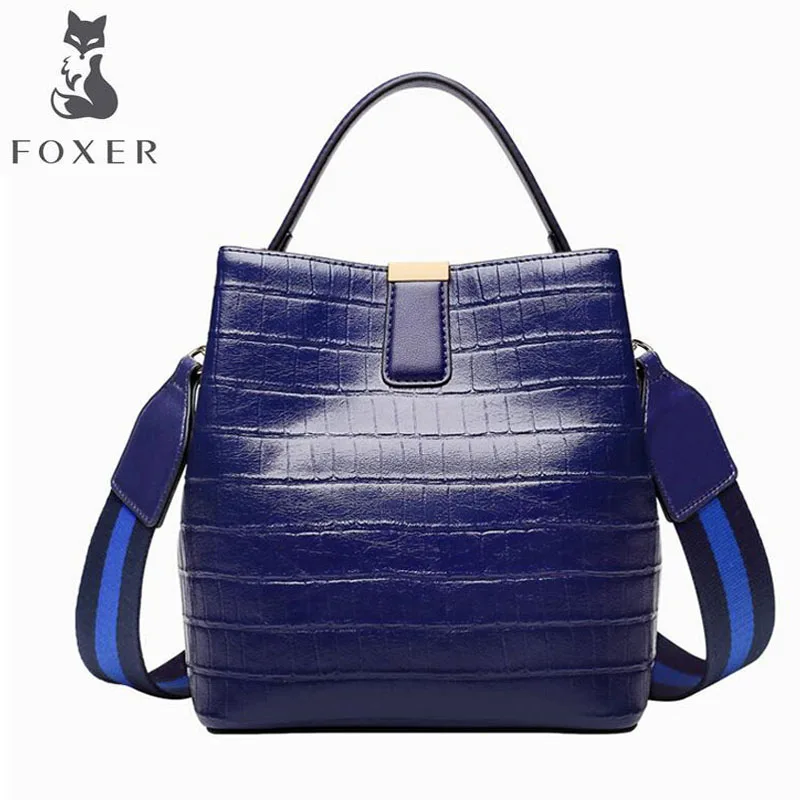 Cow leather handbag 2019 new fashion Korean version of the crocodile pattern shoulder Messenger bag Bucket bag female handbag
Cow leather handbag 2019 new fashion Korean version of the crocodile pattern shoulder Messenger bag Bucket bag female handbag