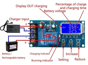 TZT DC 6-60v 30A Storage battery Charging Control Module Protection Board Charger Time Switch LCD Display XY-L30A
TZT DC 6-60v 30A Storage battery Charging Control Module Protection Board Charger Time Switch LCD Display XY-L30A