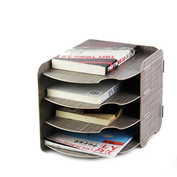 DIY Office Curved Design Wood Stationery Holder 4 Layer A4 File Organizer Book Stand Magzine Holder Wooden Desktop File Tray
DIY Office Curved Design Wood Stationery Holder 4 Layer A4 File Organizer Book Stand Magzine Holder Wooden Desktop File Tray