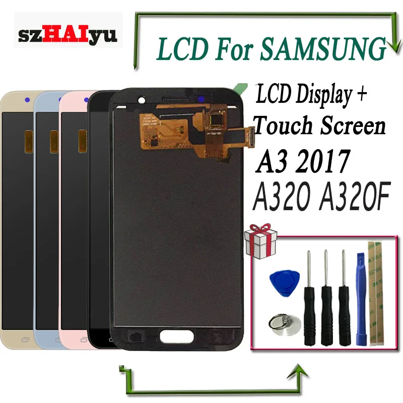 SZHAIYU A320 Adjust Brightness LCD Display For Samsung Galaxy A3 2017 A320 A320F SM-A320F Touch Screen Digitizer Assembly Tools
SZHAIYU A320 Adjust Brightness LCD Display For Samsung Galaxy A3 2017 A320 A320F SM-A320F Touch Screen Digitizer Assembly Tools