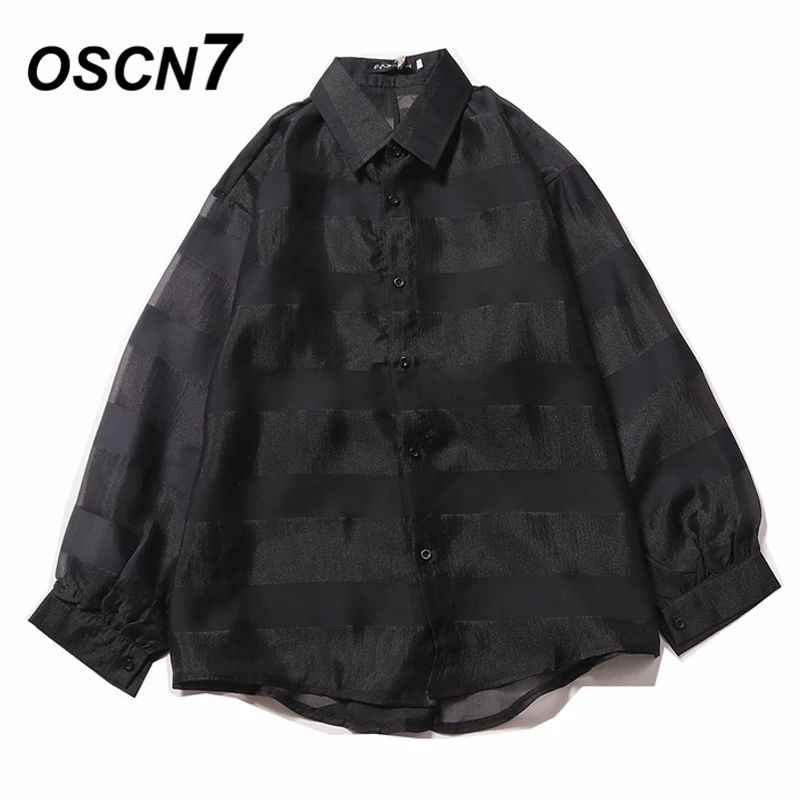 OSCN7 Casual Transparent Long Sleeve Shirt Men Streetwear 2019 Fall Fashion Sexy Long Sleeve Shirts Harujuku Mens Shirt 2217
OSCN7 Casual Transparent Long Sleeve Shirt Men Streetwear 2019 Fall Fashion Sexy Long Sleeve Shirts Harujuku Mens Shirt 2217