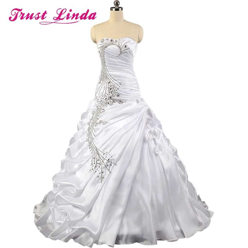 Gorgeous A-line Ruffles Prom Gown Sweetheart Strapless Crystal Wedding Party Dresses Vestidos De Novia
Gorgeous A-line Ruffles Prom Gown Sweetheart Strapless Crystal Wedding Party Dresses Vestidos De Novia