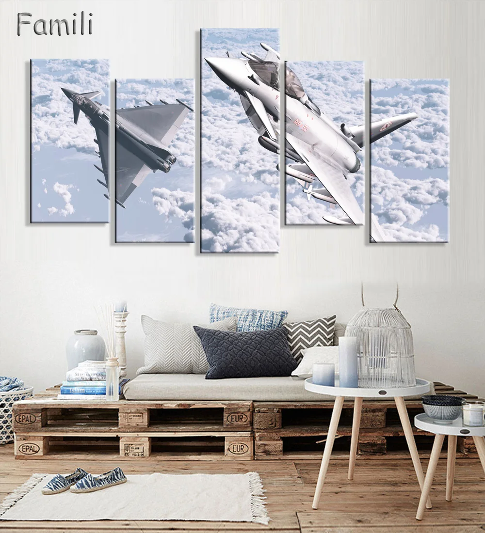 5Pcs/set Fighter Aircraft Flying In The Colours Sky Landscape Pictures For Home Decor Wall Art Canvas Painting Of Living Room
5Pcs/set Fighter Aircraft Flying In The Colours Sky Landscape Pictures For Home Decor Wall Art Canvas Painting Of Living Room