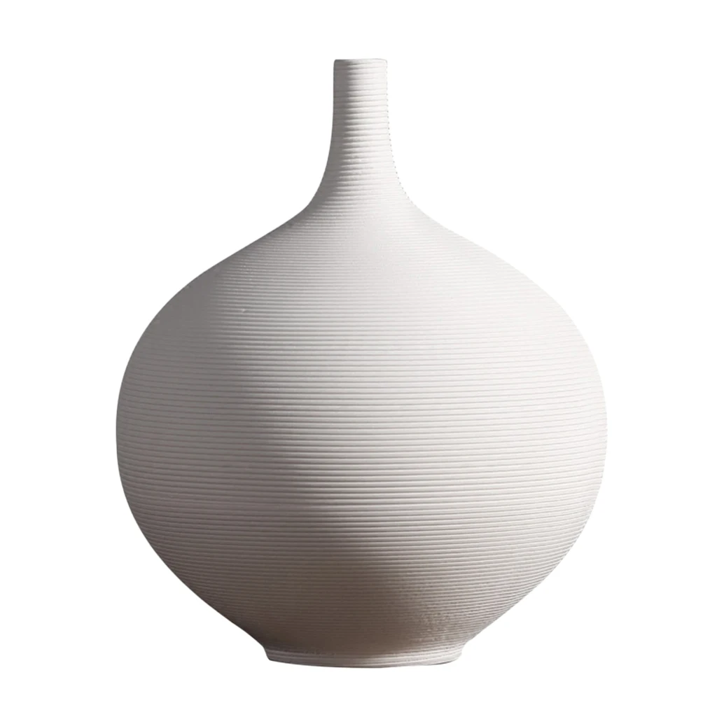 Ceramic Vase Handcraft Japanese Ikebana Flower Vase Tabletop Centerpiece L