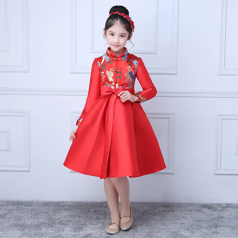 Baby Birthday Dress Long Sleeve Qipao Winter Red Cheongsam Traditional Chinese New Year Costume Oriental Dresses Kids Qi Pao
Baby Birthday Dress Long Sleeve Qipao Winter Red Cheongsam Traditional Chinese New Year Costume Oriental Dresses Kids Qi Pao