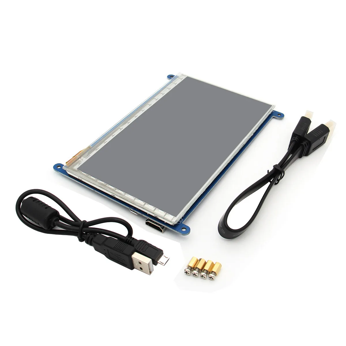 7 Inch 800 x 480 HDMI Capacitive IPS LCD Module 5 Point Touch Screen For Raspberry Pi 3 Model B / 2B / B+HDMI Cable+USB Cable
7 Inch 800 x 480 HDMI Capacitive IPS LCD Module 5 Point Touch Screen For Raspberry Pi 3 Model B / 2B / B+HDMI Cable+USB Cable