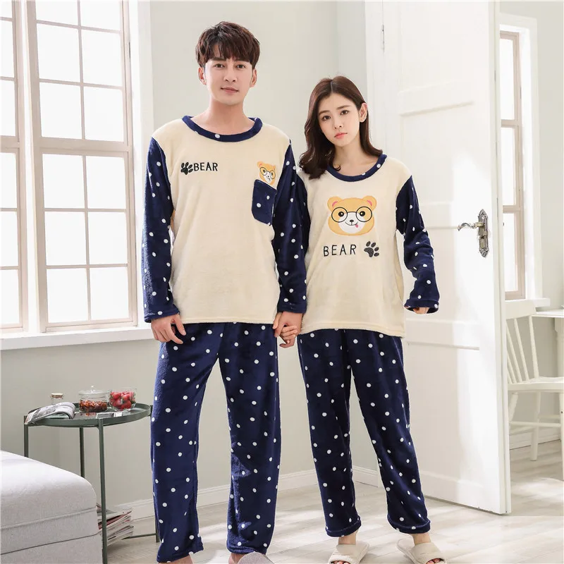 New Warm Winter Couple Pajamas Winter Soft Flannel Thick Full Sleeves Animal Pajamas Pants Couple Pajamas Women Clothes
New Warm Winter Couple Pajamas Winter Soft Flannel Thick Full Sleeves Animal Pajamas Pants Couple Pajamas Women Clothes