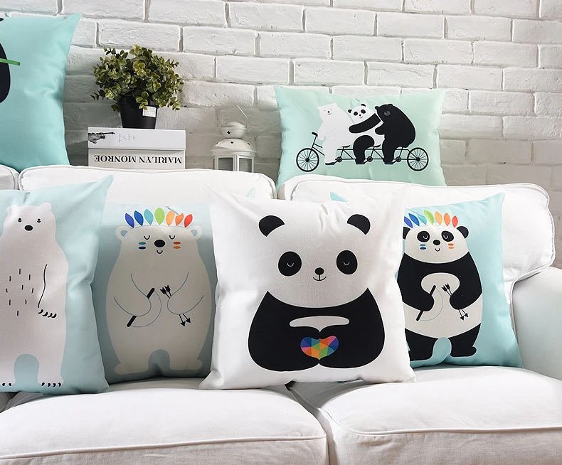 Cartoon Cute Panda Bear Cushion Covers Nordic Home Decorative Cushion Cover For Baby Kids Velvet Pillow Case Two Sided Print
Cartoon Cute Panda Bear Cushion Covers Nordic Home Decorative Cushion Cover For Baby Kids Velvet Pillow Case Two Sided Print