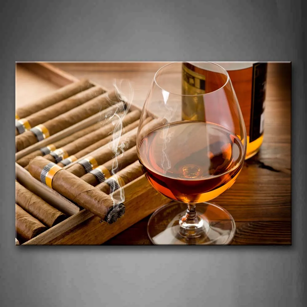Framed Wall Art Pictures Liquor Cup Cigar Canvas Print Food Modern Posters With Wooden Frames For Home Living Room Decor
Framed Wall Art Pictures Liquor Cup Cigar Canvas Print Food Modern Posters With Wooden Frames For Home Living Room Decor
