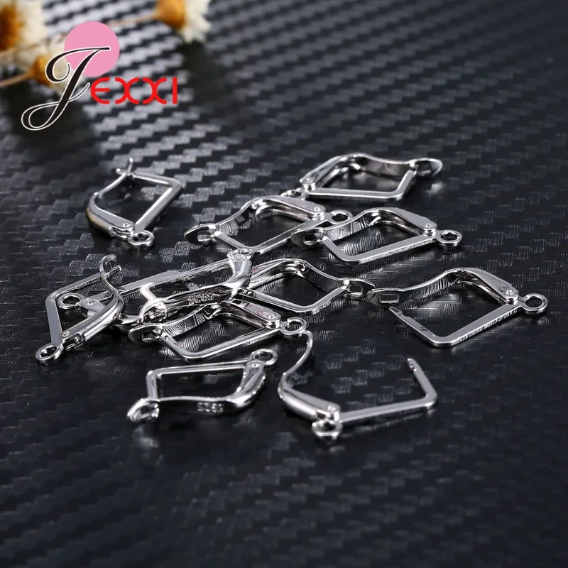 200pcs/lot DIY Jewelry Clasp Base Earring Wires Handmade Geometric Shaped 925 Sterling Silver Jewelry Findings
200pcs/lot DIY Jewelry Clasp Base Earring Wires Handmade Geometric Shaped 925 Sterling Silver Jewelry Findings