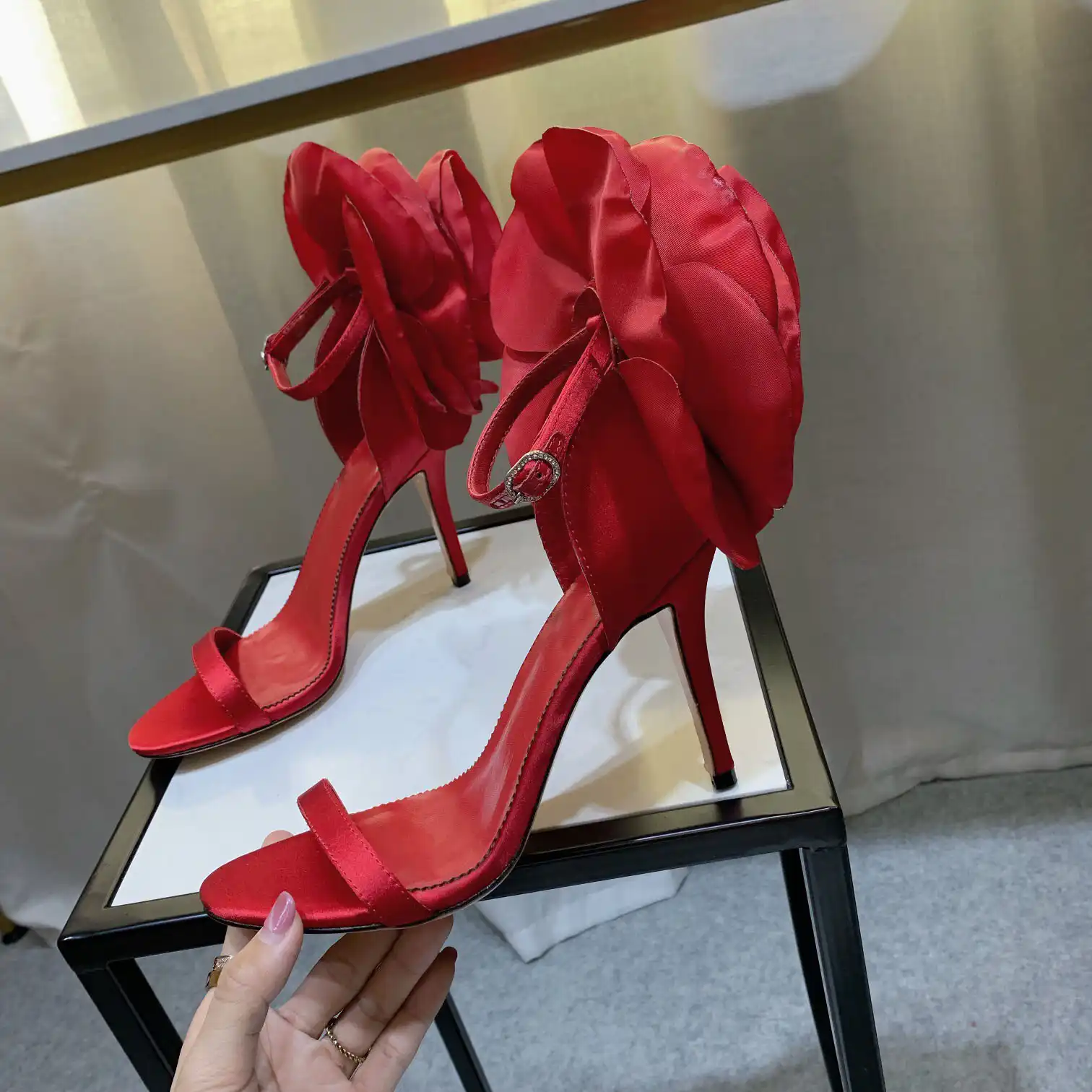 strappy prom shoes