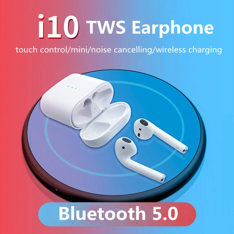 Wearpai i10 TWS bluetooth/earphone sport wireless earpiece with micphone touch control bluetooth earbuds 5.0 with charging box
Wearpai i10 TWS bluetooth/earphone sport wireless earpiece with micphone touch control bluetooth earbuds 5.0 with charging box
