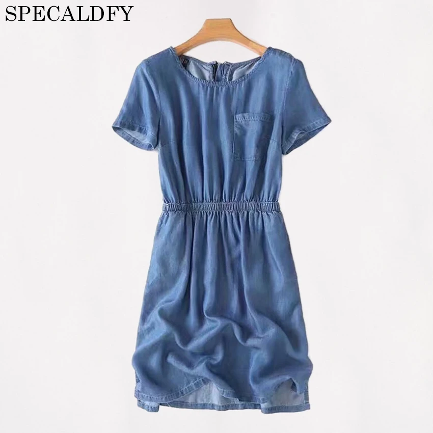 Jeans Dress Women Summer Denim Dresses For Ladies Short Sleeve Pockets Jeans Dresses Vintage Loose Casual Vestidos Robe Femme
Jeans Dress Women Summer Denim Dresses For Ladies Short Sleeve Pockets Jeans Dresses Vintage Loose Casual Vestidos Robe Femme