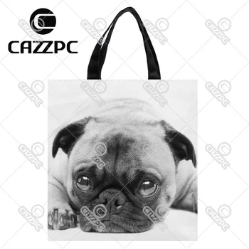 Black and White Poor Cute French Bulldog Pet Print Nylon Oxford Reusable Shopping Bag Gift Foldable Bag Eco Bag Pack of 2
Black and White Poor Cute French Bulldog Pet Print Nylon Oxford Reusable Shopping Bag Gift Foldable Bag Eco Bag Pack of 2