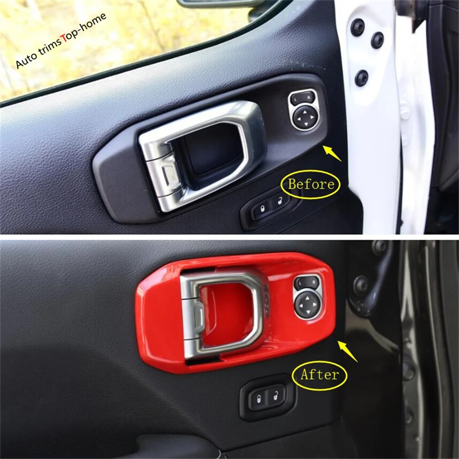 Yimaautotrims Inner Door Pull Doorknob Handle Bowl Cover Trim ABS Fit For Jeep Wrangler JL 2 4 Door 2018 - 2022 Interior
Yimaautotrims Inner Door Pull Doorknob Handle Bowl Cover Trim ABS Fit For Jeep Wrangler JL 2 4 Door 2018 - 2022 Interior