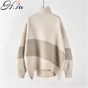 H.SA Korean Fall Fashion Turtlleneck Sweater and Pullovers Loose Patchwork Loose Jumpers Grey Winter Warm Thick Pull Sweaters
H.SA Korean Fall Fashion Turtlleneck Sweater and Pullovers Loose Patchwork Loose Jumpers Grey Winter Warm Thick Pull Sweaters