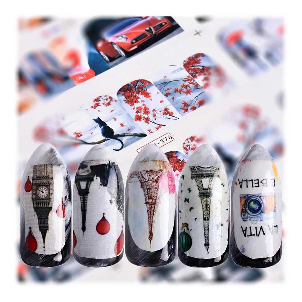 12 Designs Romantic Nail Art Mixed Water Sticker Full Wraps Red Women Towel Decals Transfer Manicure Nail Tips Decor BEBN373-384
12 Designs Romantic Nail Art Mixed Water Sticker Full Wraps Red Women Towel Decals Transfer Manicure Nail Tips Decor BEBN373-384