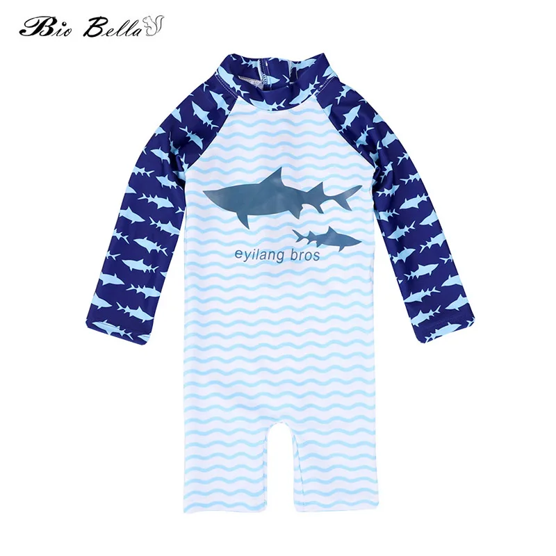 Kids Boys Swimwear Fashion Shark Cartoon Long Sleeve Surfing Bathing Swimming Bathwear One Piece Swimsuit For Boys 1-8 Years Kid
Kids Boys Swimwear Fashion Shark Cartoon Long Sleeve Surfing Bathing Swimming Bathwear One Piece Swimsuit For Boys 1-8 Years Kid