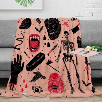 Hot Selling Flannel Blanket Whole Lotta Horror Design Throw Blanket Warm Microfiber Blanket Travel Sofa Cover
Hot Selling Flannel Blanket Whole Lotta Horror Design Throw Blanket Warm Microfiber Blanket Travel Sofa Cover