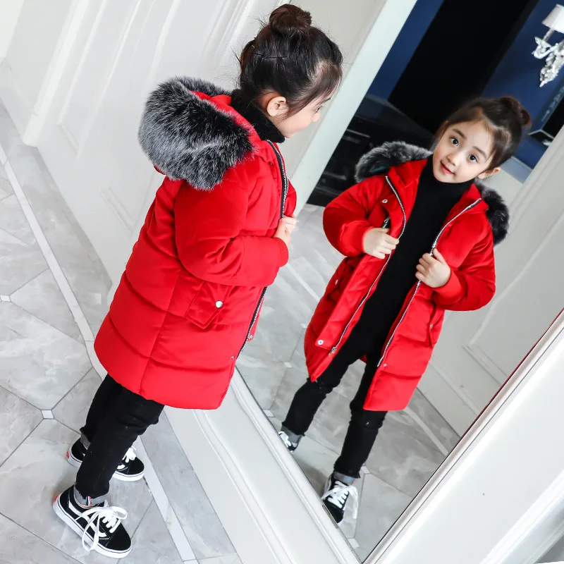 New Girls Long Padded Jacket Kids Winter Coat Kids Warm Thickening Hooded Down Coats for Teenage Outwear fur collar Winter Coat
New Girls Long Padded Jacket Kids Winter Coat Kids Warm Thickening Hooded Down Coats for Teenage Outwear fur collar Winter Coat