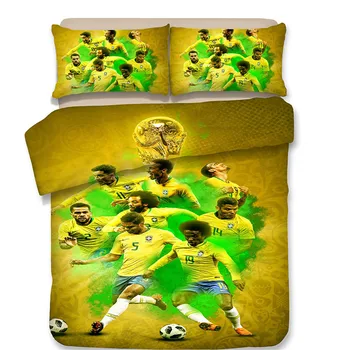 Free shipping World Cup Brazil Football team pattern bedding sets Quilt Cover pillowcase for kid/adult/boys Twin full Queen King
Free shipping World Cup Brazil Football team pattern bedding sets Quilt Cover pillowcase for kid/adult/boys Twin full Queen King