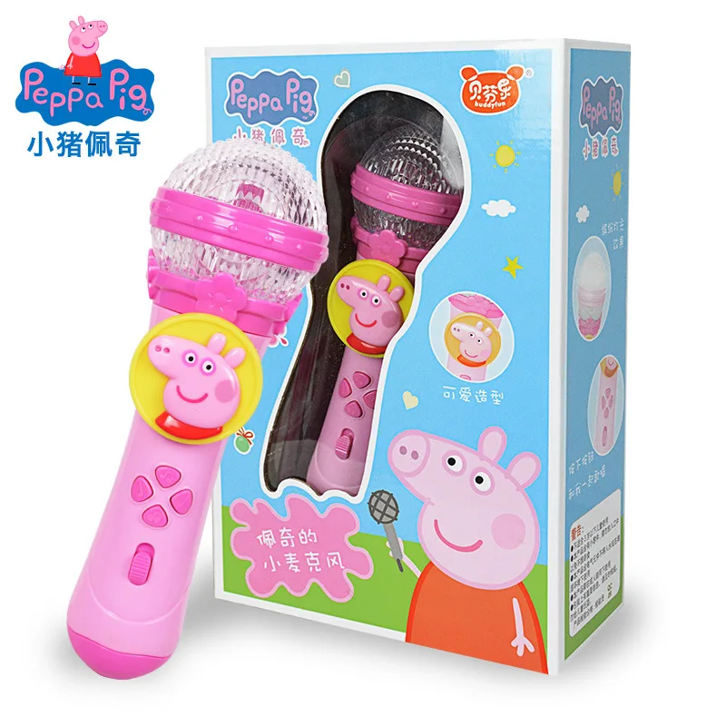 Детский микрофон Peppa Pig Детская поющая игрушка музыка караоке усиленные игрушки