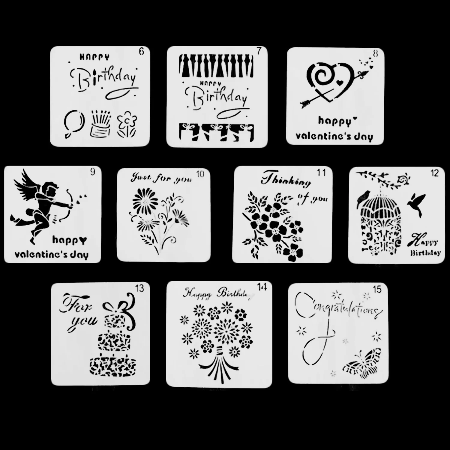 10PCS Washable Reusable Plastic Drawing Painting Stencil Templates for Kids Student Adult DIY Craft Scrapbooking Album Decor
10PCS Washable Reusable Plastic Drawing Painting Stencil Templates for Kids Student Adult DIY Craft Scrapbooking Album Decor