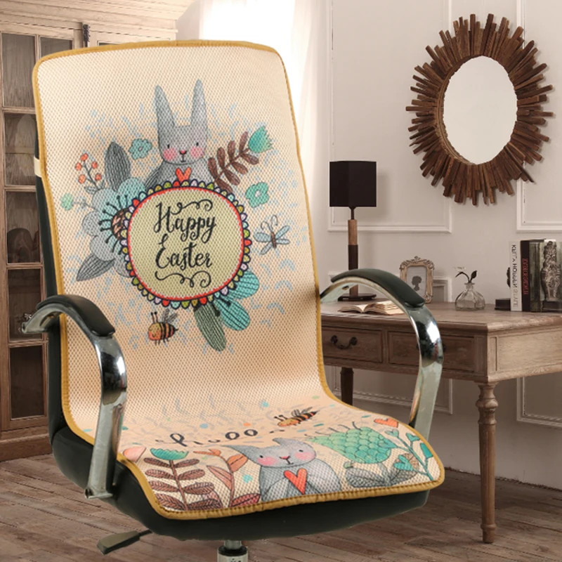 Summer Ice Silk Chair Cover Office Siamese Seat Mat Computer Chair Cushion Cool Breathable Machine Washable 3D Chair Cover
Summer Ice Silk Chair Cover Office Siamese Seat Mat Computer Chair Cushion Cool Breathable Machine Washable 3D Chair Cover
