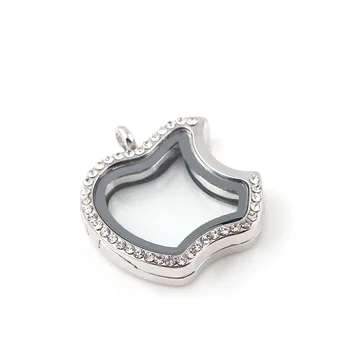 2018 Apple Shape Alloy Floating Locket With Rhinestone Living Memory Floating Charm Locket Pendant 10pcs 
2018 Apple Shape Alloy Floating Locket With Rhinestone Living Memory Floating Charm Locket Pendant 10pcs