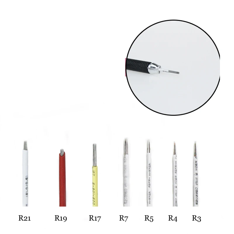 Disposable Microblading 50pcs 3RS 5R 9R 17R 19R 21R Round Semi Permanent Makeup Blade Manual Pen Fog Needle Tattoo Supply
Disposable Microblading 50pcs 3RS 5R 9R 17R 19R 21R Round Semi Permanent Makeup Blade Manual Pen Fog Needle Tattoo Supply
